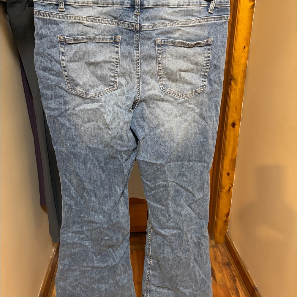 Maurices Light Blue Flare Jeans